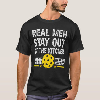 T-shirt Les Hommes Véritables Restent Hors De La Cuisine P