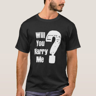 T-shirt Les Hommes Veux-Tu M'Épouser Proposition Mariage À