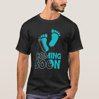 T-shirt Les hommes viennent bientôt Père papa attendu