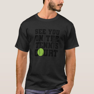 T-shirt Les Hommes Vous Renvoient Sur Le Court De Tennis