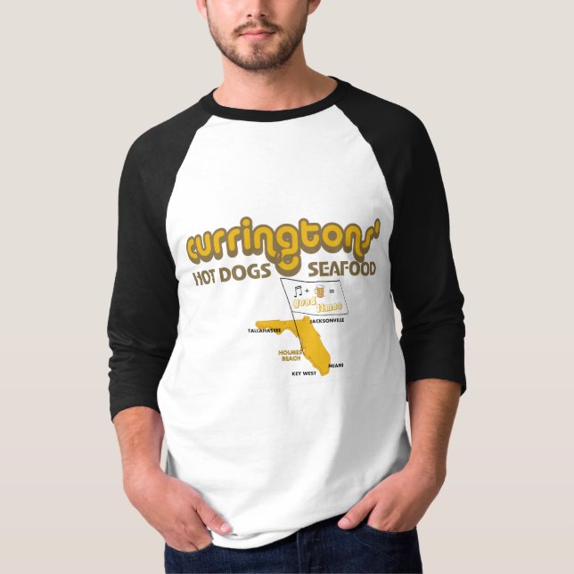 T-shirt Les hot-dogs et les fruits de mer de Curringtons (Devant)