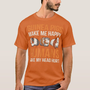 T-shirt Les humains amoureux des cochons de Guinée me font