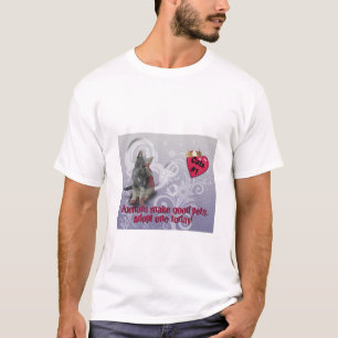 T-shirt Les humains font de bons animaux - Adoptez-en un a