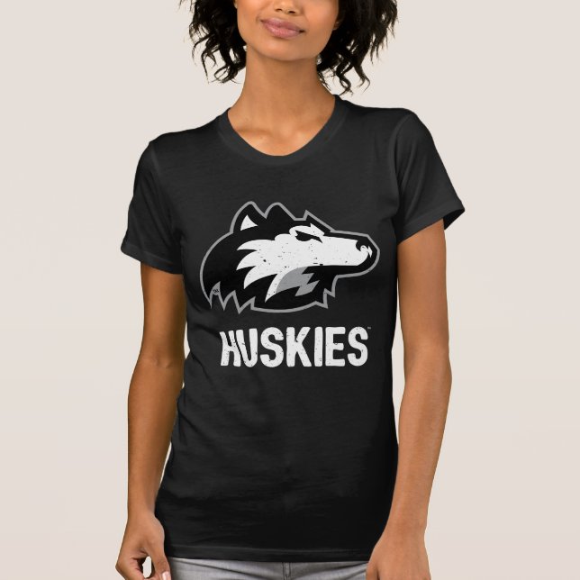 T-shirt Les Huskies de NIU en détresse (Devant)