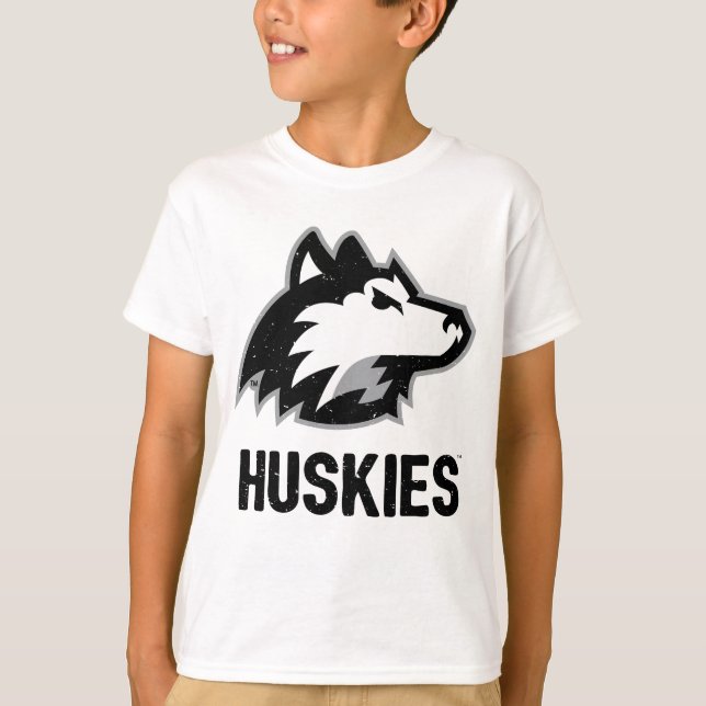 T-shirt Les Huskies de NIU en détresse (Devant)