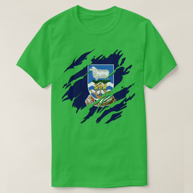 T-shirt Les îles Falkland (Design devant)