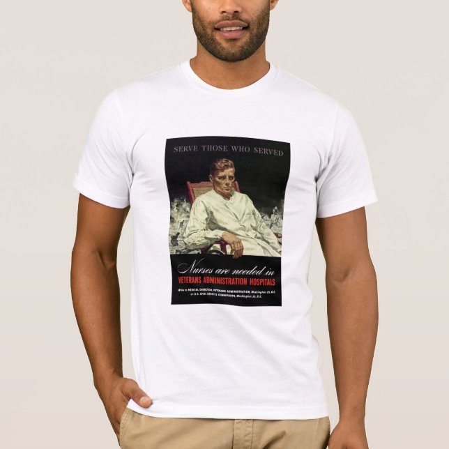 T-shirt Les infirmières sont nécessaires -- 2ÈME GUERRE (Devant)