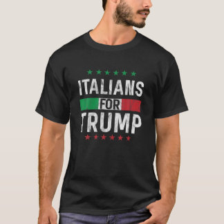 T-shirt Les Italiens Pour Trump 2020 T