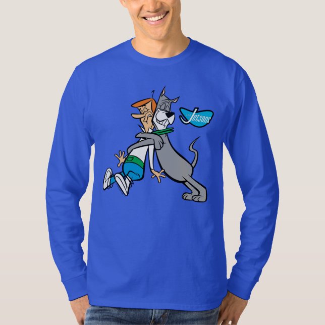 T-shirt Les Jetsons | George & Astro Hug (Devant)