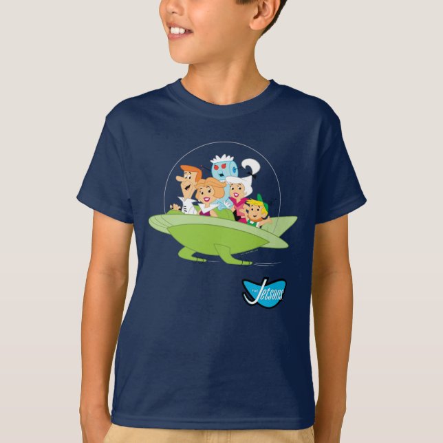 T-shirt Les Jetsons | La Voiture Volante Familiale (Devant)