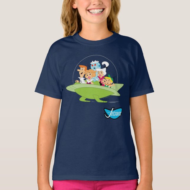 T-shirt Les Jetsons | La Voiture Volante Familiale (Devant)