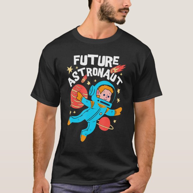 T-shirt Les Jeunes Space Travel Junior Astronaut Science F (Devant)