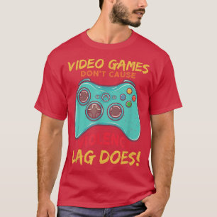 T-shirt Les jeux vidéo amusants ne causent pas la violence