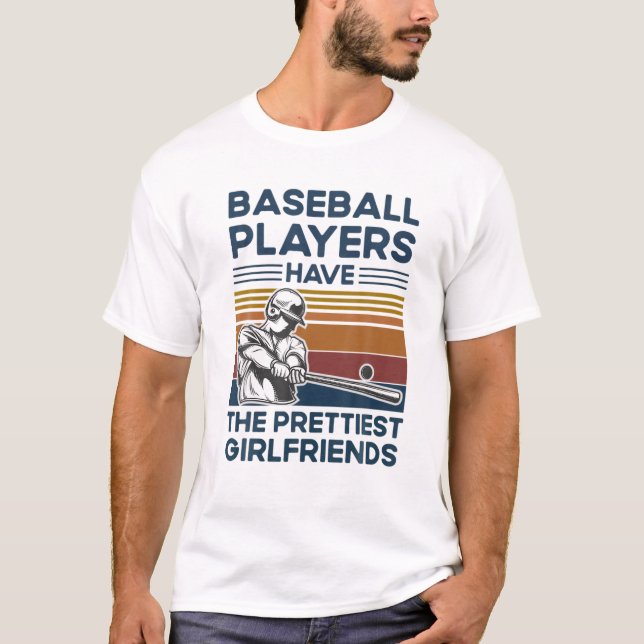 T-shirt Les Joueurs De Baseball Ont Les Plus Belles Filles (Devant)