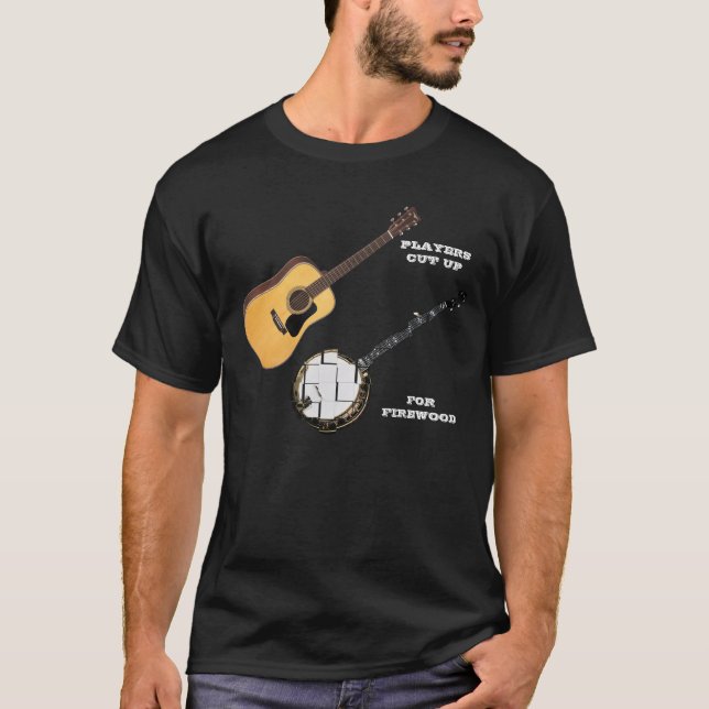 T-SHIRT LES JOUEURS DE GUITARE ONT COUPÉ DES BANJOS POUR (Devant)