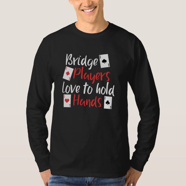 T-shirt Les Joueurs De Pont Drôle Aiment Tenir Les Mains (Devant)