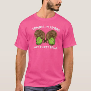 T-shirt Les Joueurs De Tennis Ont Des Boules Foulues