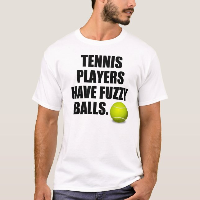 T-shirt Les joueurs de tennis ont les boules brouillées (Devant)