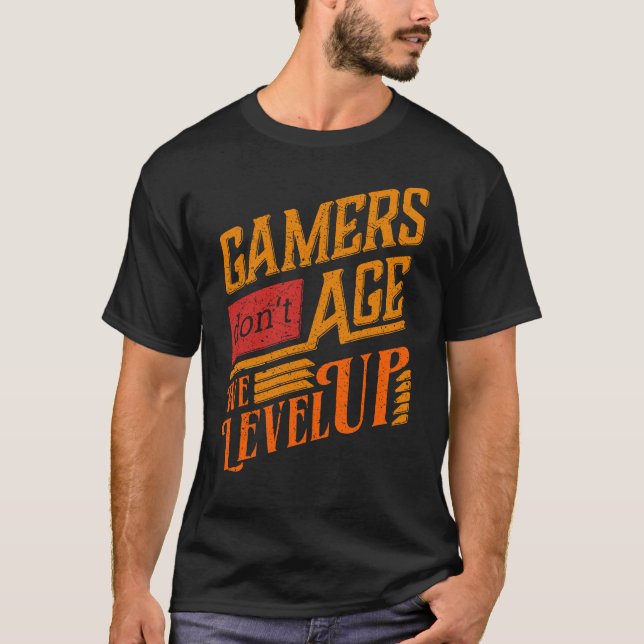 T-shirt Les joueurs ne vieillissent pas nous nivelons Funn (Devant)