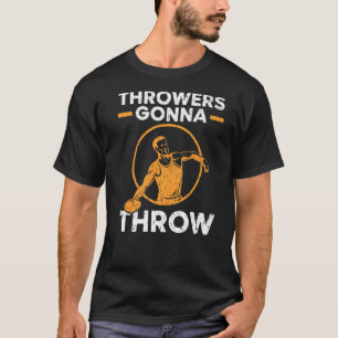 T-shirt Les Joueurs Vont Lancer La Piste Et Le Disque Sur