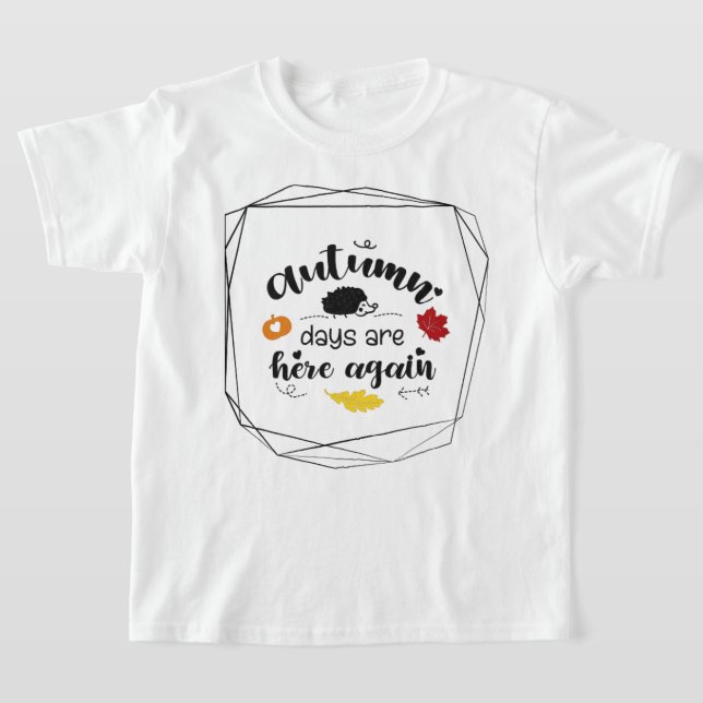 T-shirt Les jours d'automne sont ici de nouveau Sweet mign (Poser)