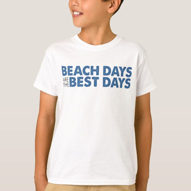 T-shirt Les Jours De Plage Sont Les Meilleurs (Devant)