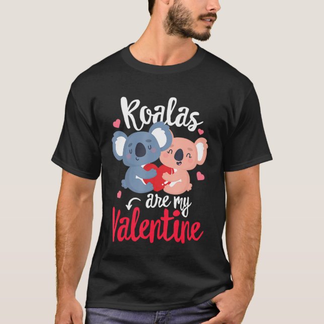 T-shirt Les Koalas Sont Mon Saint Valentin Funny Valentine (Devant)