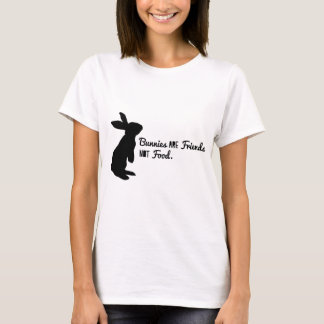 T-shirt Les lapins sont des amis, pas nourriture !