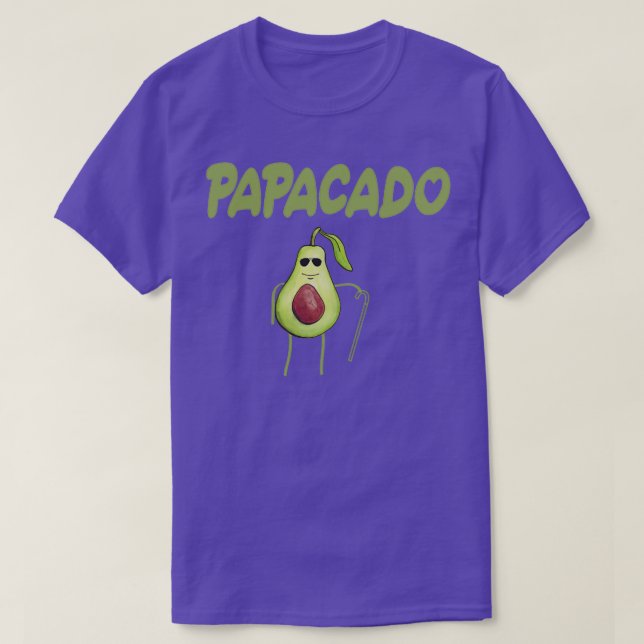 T-shirt Les Lauracées Funny Papacado Papa amp Cadeau père  (Design devant)