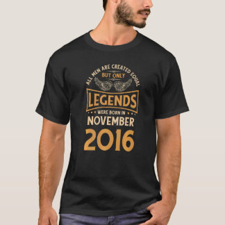 T-shirt Les Légendes D'Anniversaire Sont Nées En Novembre 