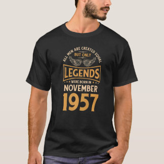 T-shirt Les Légendes D'Anniversaire Sont Nées En Novembre
