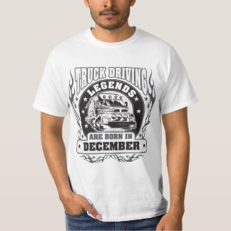 T-shirt Les Légendes De La Conduite De Camion Sont Nées En