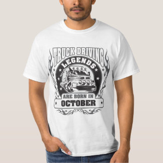 T-shirt Les Légendes De La Conduite De Camion Sont Nées En