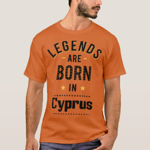 T-shirt Les Légendes Sont Nées À Chypre