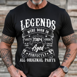 T-shirt Les légendes sont nées dans l'année personnalisée