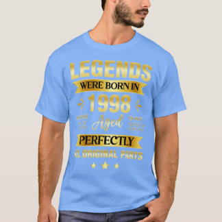 T-shirt Les Légendes Sont Nées En 1998 Anniversaire