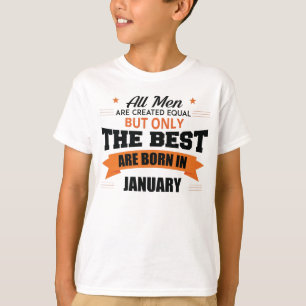 T-shirt Les Légendes Sont Nées En Janvier