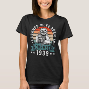 T-shirt Les Légendes Sont Nées En Novembre 1939 Anniversai