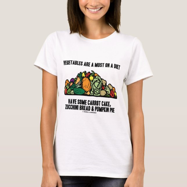 T-shirt Les légumes sont une nécessité à un régime (la (Devant)