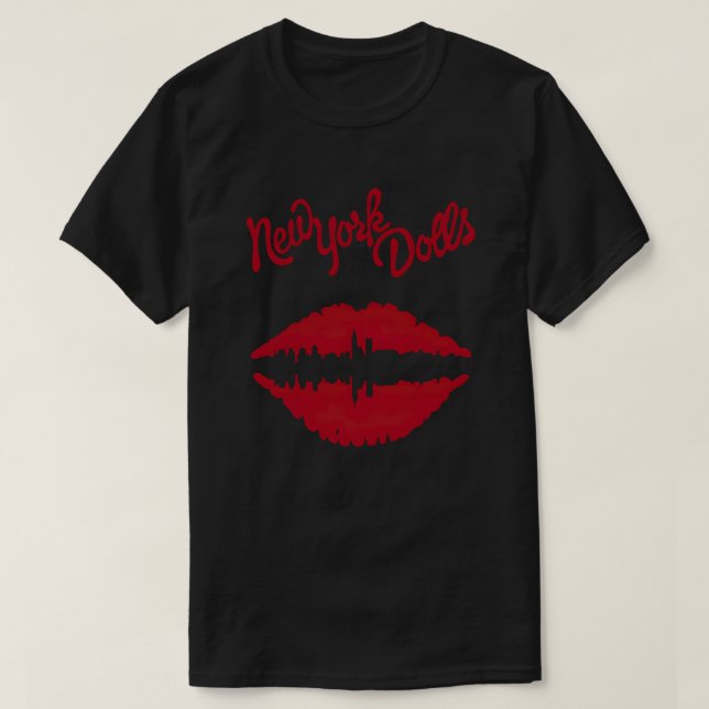T-shirt Les lèvres (rouges) de New York Doll (Design devant)