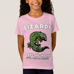 T-Shirt Les lézards me font le reptile mignon heureux de