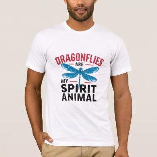 T-shirt Les libellules sont mon esprit animal