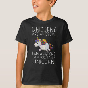 T-shirt Les licornes sont géniales - Je suis génial