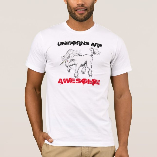 T-shirt Les licornes sont impressionnantes (Devant)