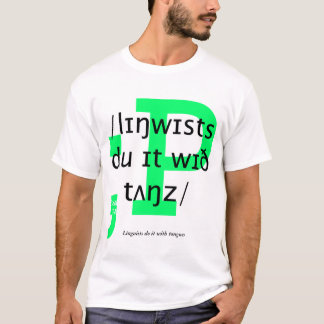 T-shirt Les linguistes le font avec des langues