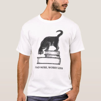 T-shirt Les livres et les chats sont le bonheur de l'âme
