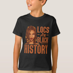 T-shirt Les Locs Sont L'histoire Noire Histoire Afro-Améri