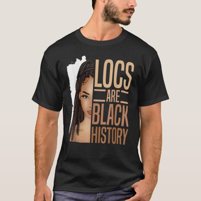 T-shirt Les Locus Sont Noirs Histoire Africaine Américaine (Devant)