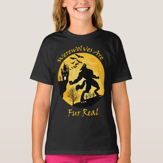 T-shirt Les loups-garous sont quatre vrais (Devant)