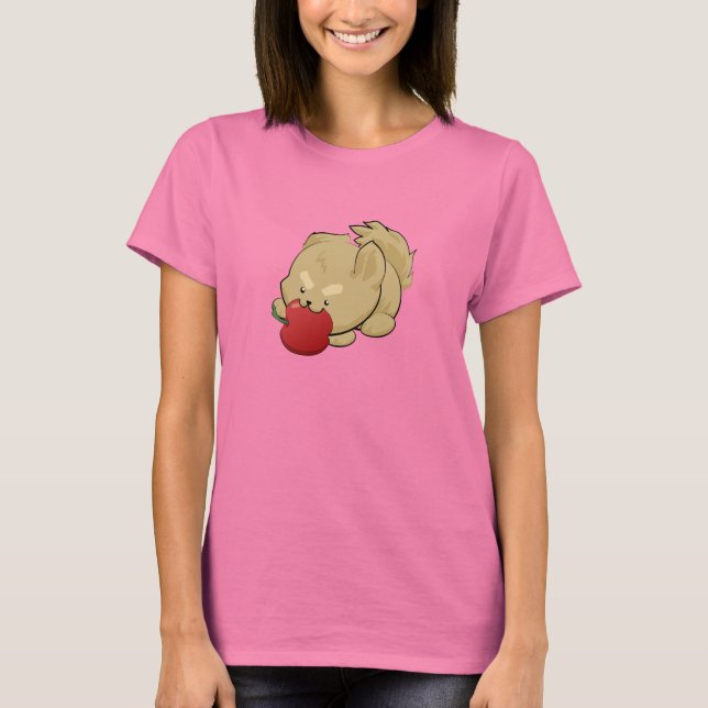 T-shirt Les Loups-Occidentaux Mangent Des Pommes (Devant)